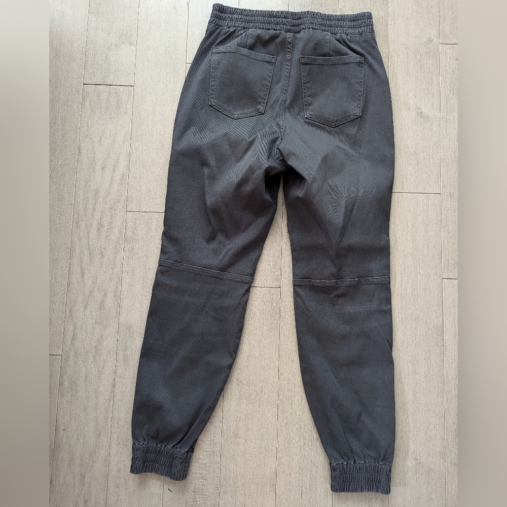 Spanx gray twill moto jogger pants size large - Picture 10 of 12
